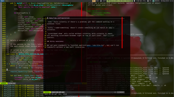 Example of using the log window